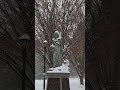 ESU's First Snow of the Season