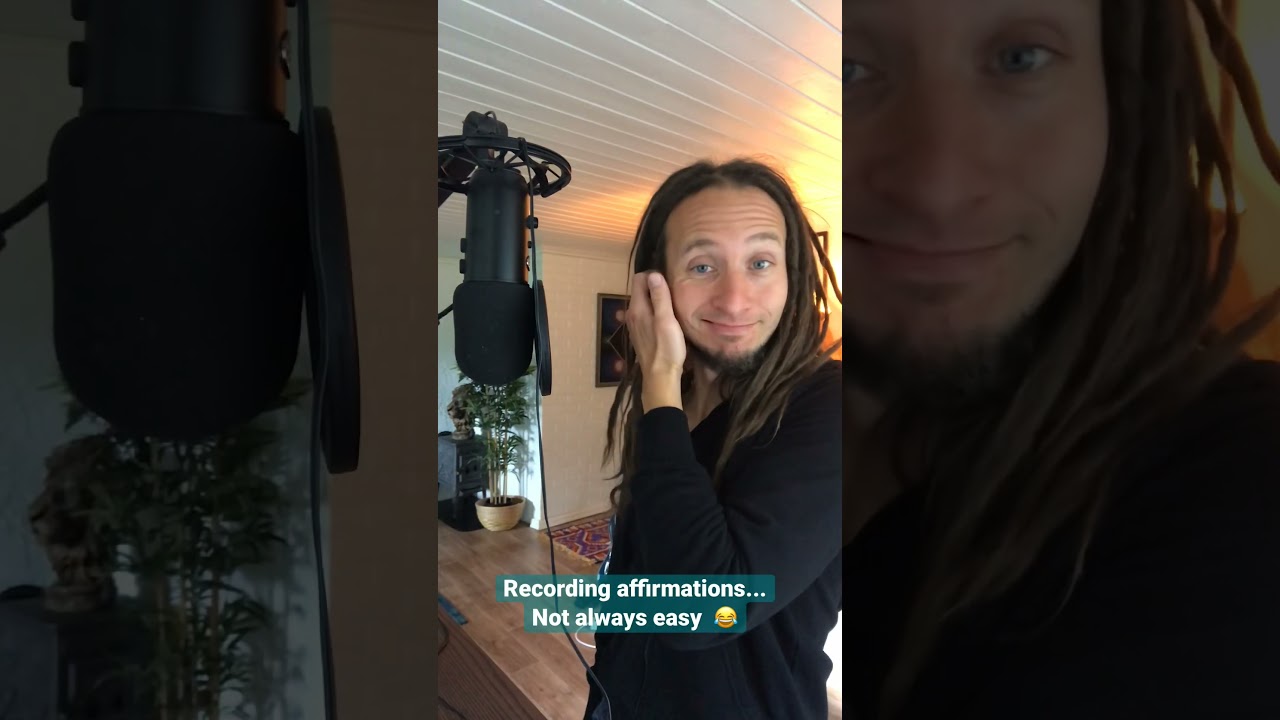 Behind The Scenes Recording Affirmations - "I always ass???" - Couldn't  stop laughing #affirmations - YouTube
