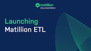 Launching Matillion ETL