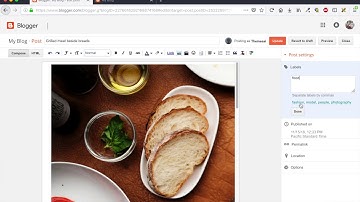 How to create label or category in Blogger