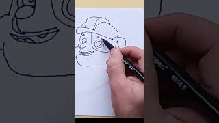 How to Draw Rubble Paw Patrol