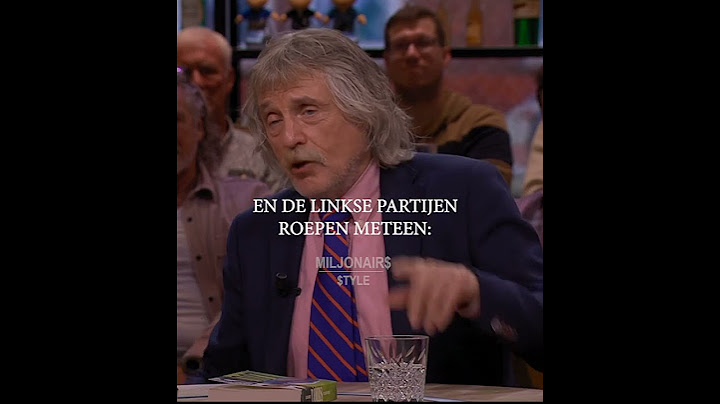 Johan Derksen - Nederland is te vol 📽️ @VandaagInside