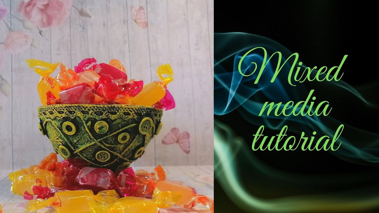Mixed media tutorial - Craft Idea For Absolute Beginners