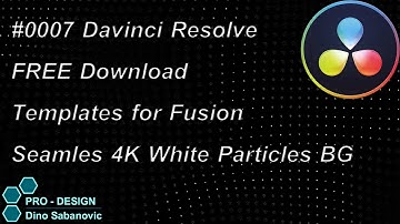 #0007 Davinci Resolve FREE Templates for Fusion - Seamless 4K Particles White
