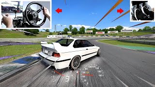 Live for Speed Gameplay (2022) | Drifting BMW E36 M3 - w/Steering Wheel & Pedal Setup screenshot 1