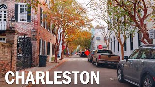 4K Driving Tour of Downtown Charleston, SC in the Fall