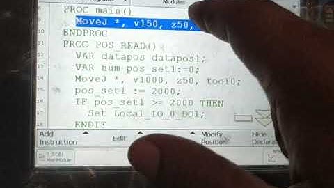 ABB ROBOT teach Panedent