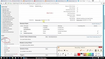 Create Custom Object and its field in Salesforce