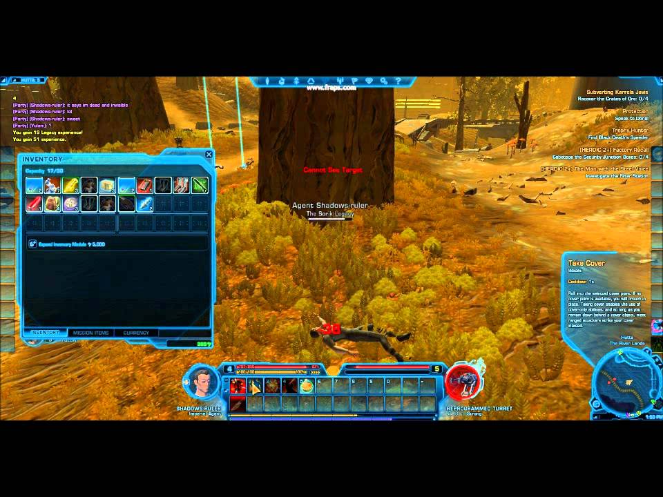 Star Wars: The Old Republic random Glitches and Unreachable Spots