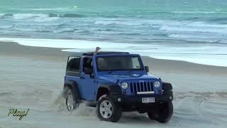 Jeep Wrangler Sport 4X4 Beach 4WD trip || Camping and Relaxing on the Beach