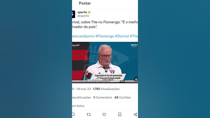 DORIVAL JR MANDOU A REAL; "O TITE É... E NO FLAMENGO ELE VAI..."