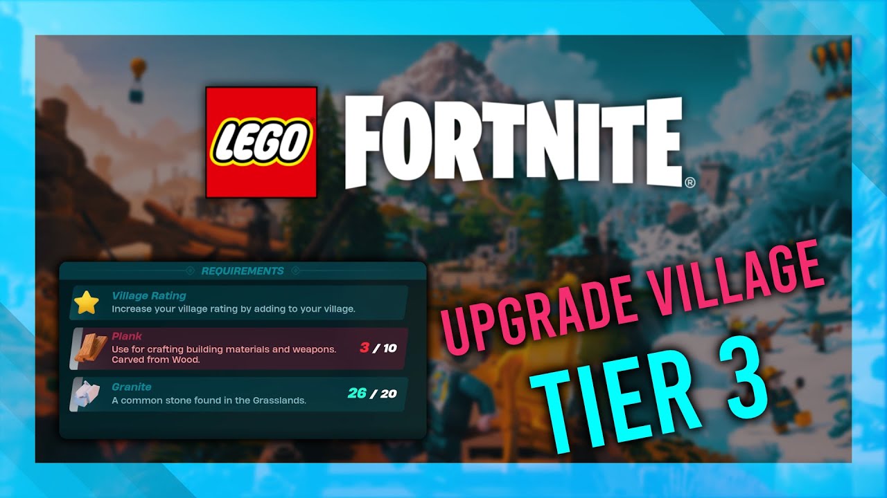 Upgrade Village Square to Level 3 in LEGO Fortnite | Full Guide thumbnail