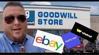 Father of 6 shopping Goodwill for inventory to sell on eBay for profit