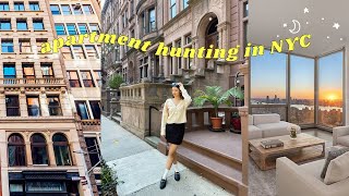 NYC APARTMENT HUNTING | touring 9 apartments in manhattan *with prices*