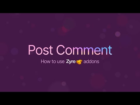 Post Comment Widget for Elementor | Zyre Addon | Custom & Interactive Comment Layouts