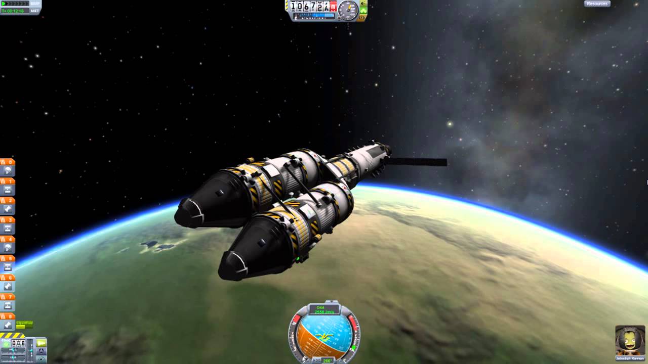 Kerbal Space Program - Heavy retrograde lift rocket and rescure ship ...