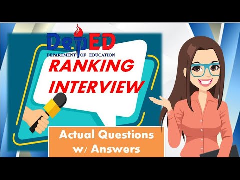 Deped Ranking Questions PART 2 OF DEPED RANKING INTERVIEW ACTUAL QUESTIONS W/ COMPLETE ANSWERS ...