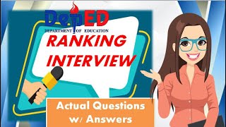 Information PART 2 OF DEPED RANKING INTERVIEW ACTUAL QUESTIONS W/ COMPLETE ANSWERS Update