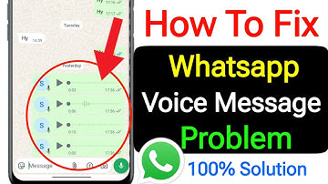 How To Fix WhatsApp Voice Message Problem (New 2025) || WhatsApp Voice Message Problem
