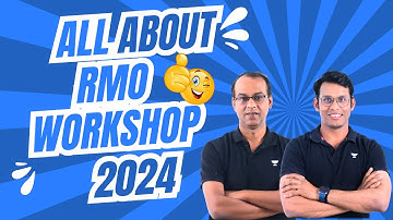 All About RMO 2024 Workshop | Prashant Jain | Suyash Pratap Singh | #rmo #rmo2024