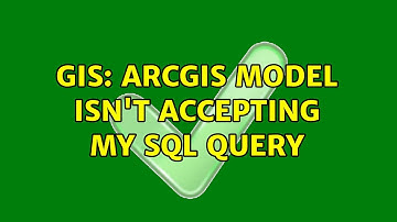 GIS: ArcGIS Model isn