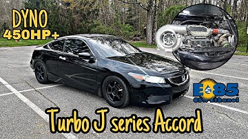 Turbo 8th Gen V6 Honda Accord hits the DYNO (PUMP E85 450hp+)