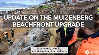 Old seawall at Surfer’s Corner being removed, sandstone rocks preserved for re-use