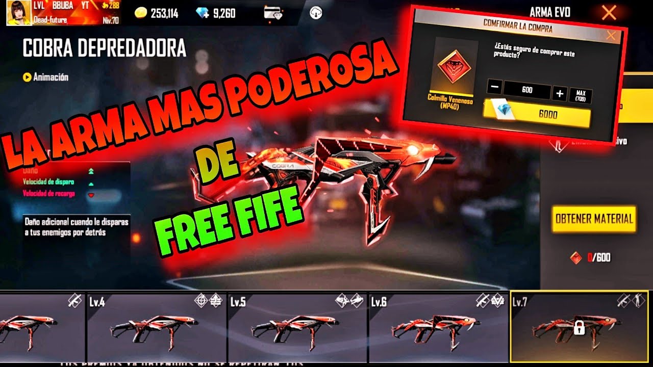 Las Armas Mas Letales De Free Fire