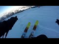 Une descente en ski de folie 