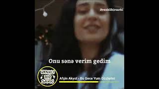 Bu gece yum gözlerini~Afşin Akyol♡ Resimi