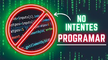 NO INTENTES PROGRAMAR sin antes conocer su definición y para que sirve