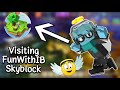 Visiting fun with ib skyblock crazy  blockman go