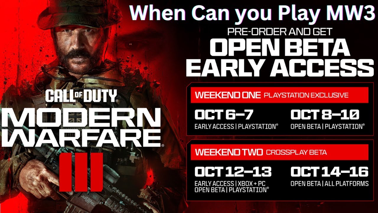 Call of Duty: Modern Warfare III's Beta And Early Access Schedule Revealed  - Gameranx