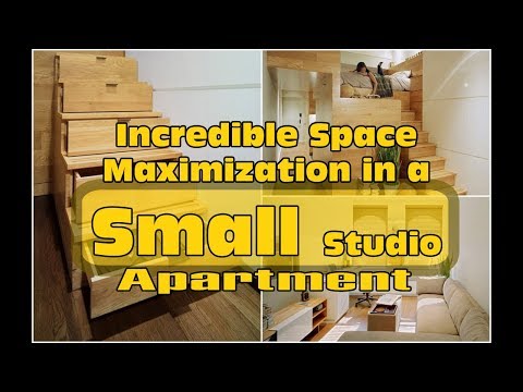 वीडियो: एक छोटे स्टूडियो अपार्टमेंट में अविश्वसनीय अंतरिक्ष अधिकतमकरण