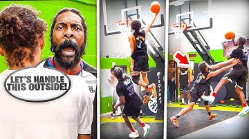 The Most Disrespectful 1v1 Basketball Game Got TOO PHYSICAL & Escalated into a FIGHT With the REF!