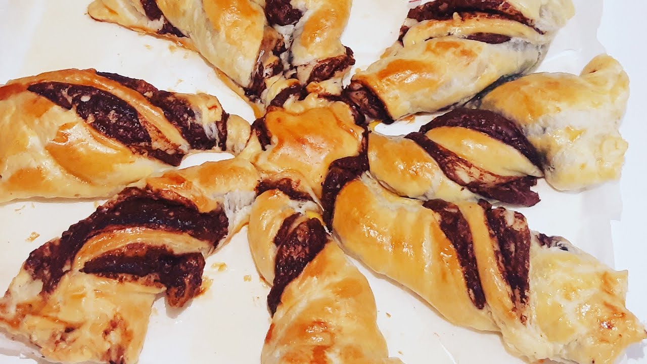 Estrela folhada com Nutella ⭐🌲