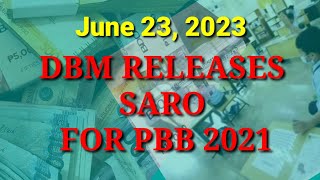 UPDATED LIST OF AGENCIES WITH RELEASED SARO FOR PBB 2021 AS OF NOW JUNE 23, 2023