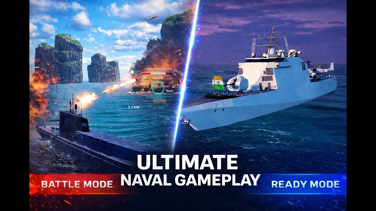 Full 54-Minute Naval Battle – Derzky vs Kursk | Modern Warships Gameplay | #gaming #hcgaming