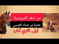 من شعر الفروسية عنترة بن شداد 1 ثانوي آداب 