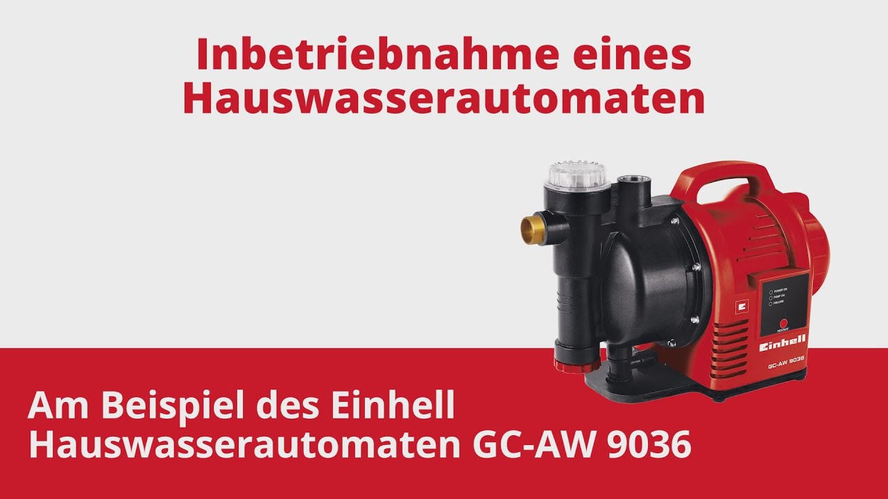 Inbetriebnahme eines Hauswasserautomaten | Einhell Service
