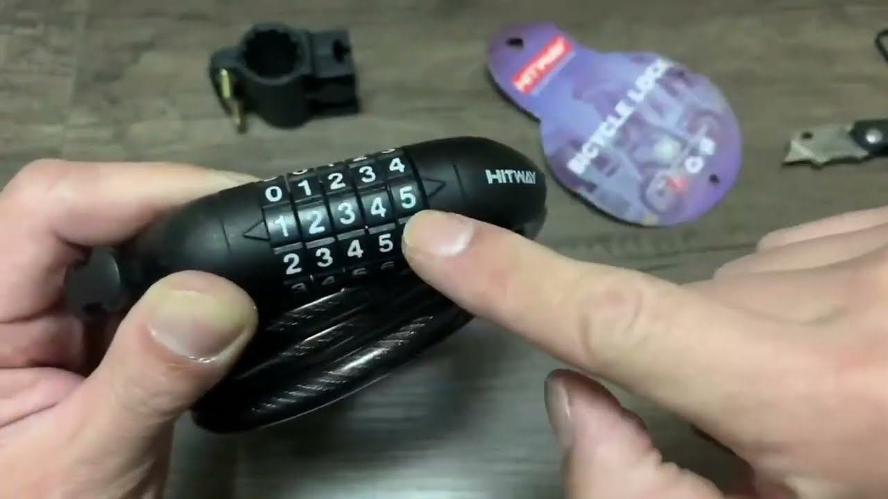 HITWAY Antivol Velo, Cadenas de velos Long 120cm 10mm, Pratique et robuste