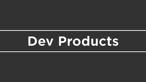 Dev Products | Roblox Creation