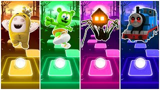 Oddbods Bubbles 🆚 Gummy Bear 🆚 Spider House Head 🆚 Thomas the train exe. 🎶 Who The Best?