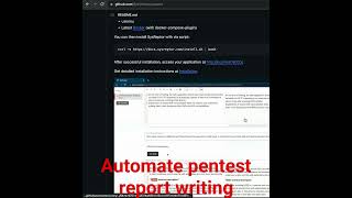 Automated Pentest Report Writing