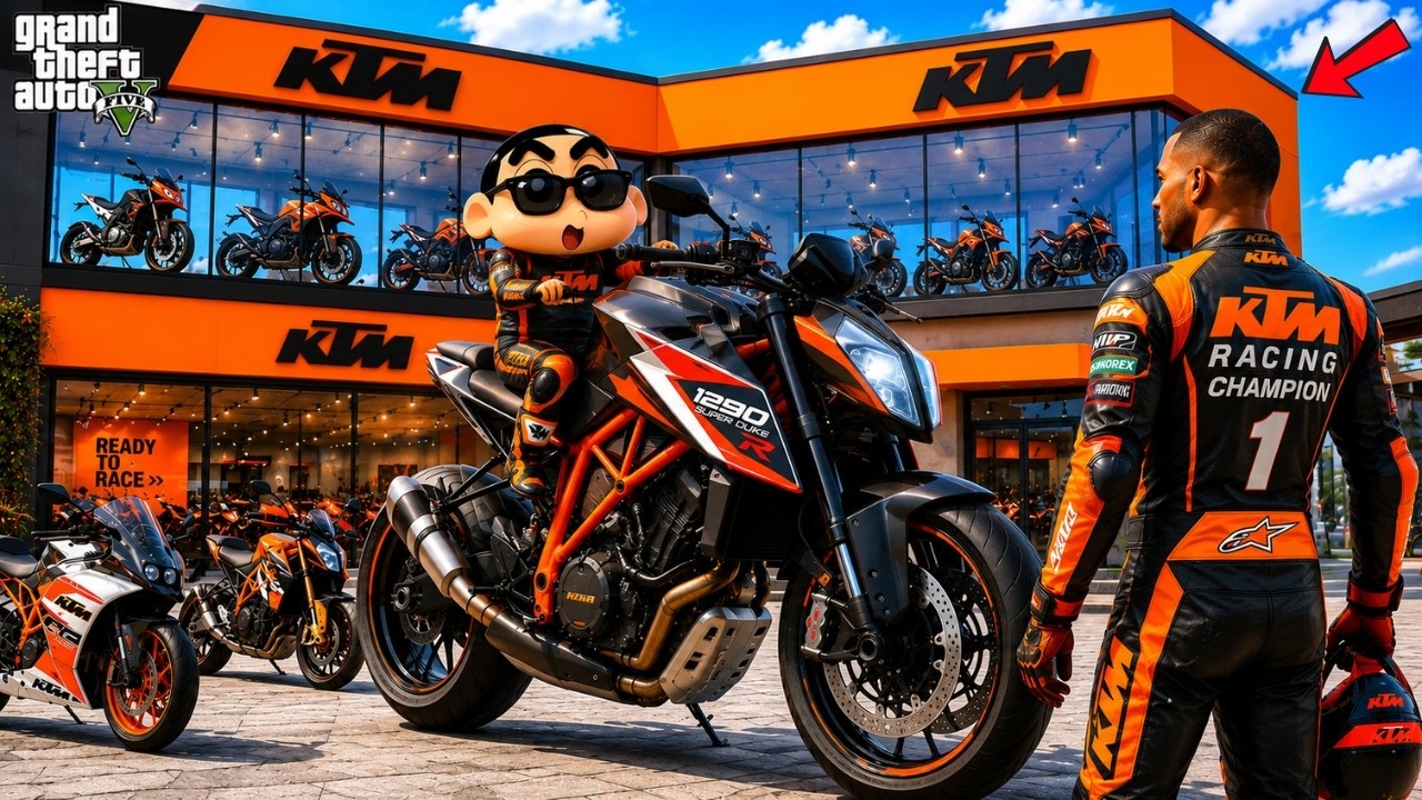 GTA 5 : Franklin & Shinchan Open The Biggest KTM Bike Showroom In GTA 5! 🔥🏍️ | GTA 5 Bangla Gameplay