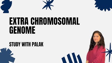 EXTRA CHROMOSOMAL GENOME- BY PALAK MAHAJAN-JKPSC 10+2 lecturer aspirants