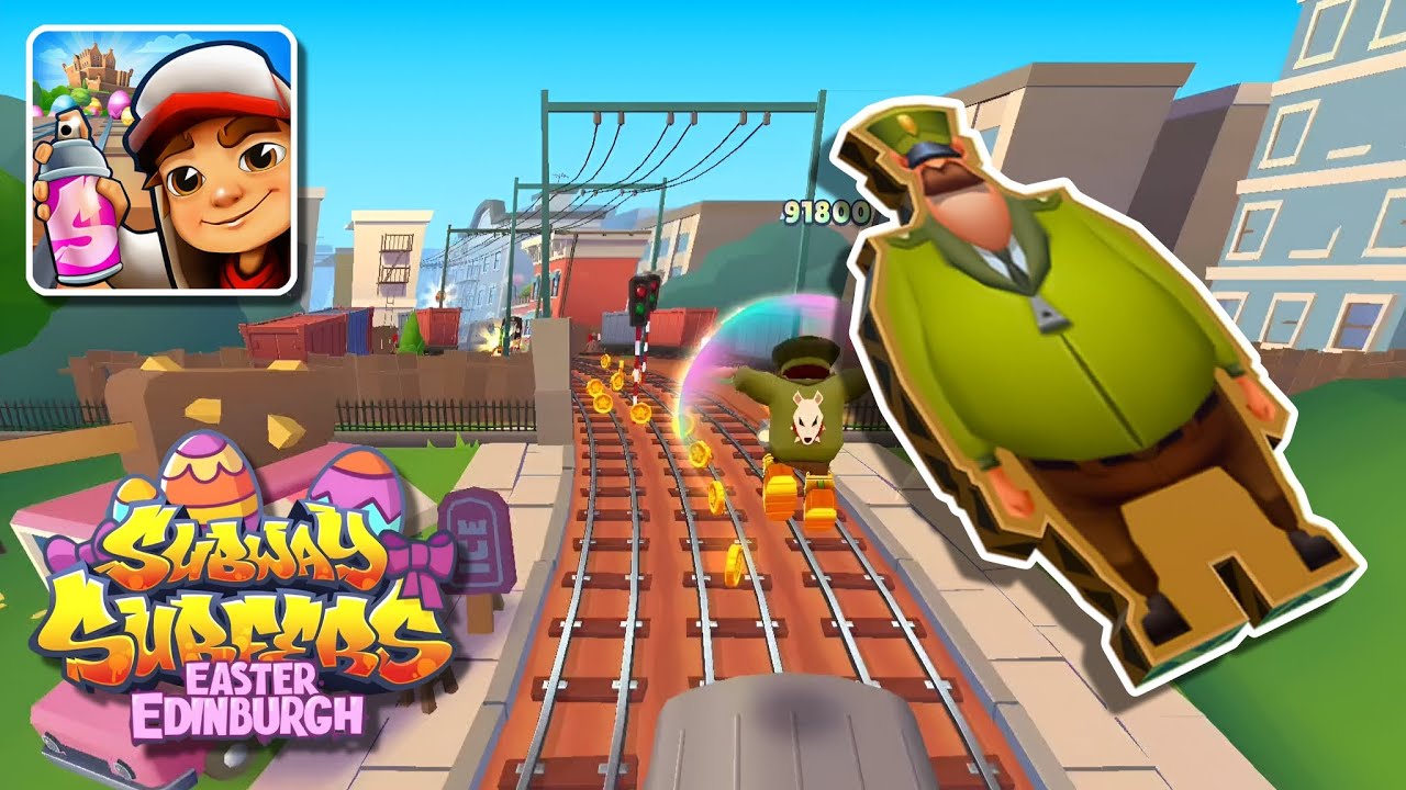 Reverse challenge - Very Hard Full Gameplay : Unlock Guard Board - Subway Surfers Edinburgh 2025!