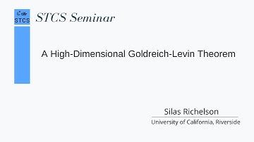 A High-Dimensional Goldreich-Levin Theorem