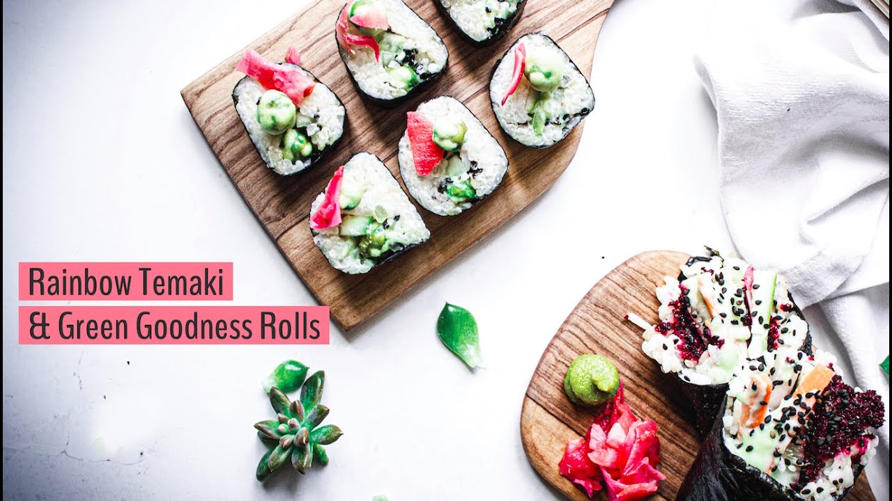 Cooking with Healthy U: Rainbow Temaki & Green Goodness Rolls