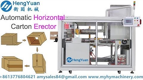 High speed 30pcs per minute horizontal automatic carton box erector